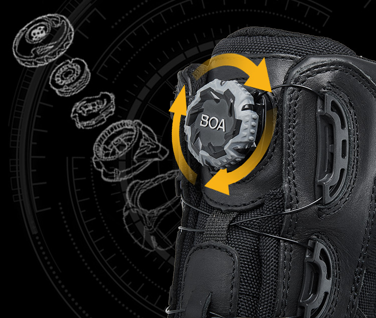 Quick-on/off System Police Boots